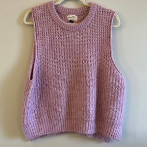 Pink sweater vest